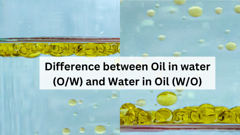 Différence entre l&rsquo;huile dans l&rsquo;eau (H/E) et l&rsquo;eau dans l&rsquo;huile (E/H)
